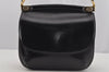 Authentic GUCCI Vintage Shoulder Hand Bag Purse Leather Black 5005J