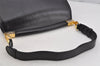 Authentic GUCCI Vintage Shoulder Hand Bag Purse Leather Black 5005J