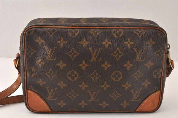 Authentic Louis Vuitton Monogram Trocadero 27 Shoulder Cross Bag M51274 LV 5005K