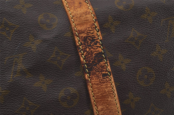 Authentic Louis Vuitton Monogram Sac Souple55 Hand Boston Bag Old Model LV 5006I