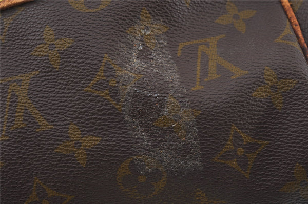 Authentic Louis Vuitton Monogram Sac Souple55 Hand Boston Bag Old Model LV 5006I