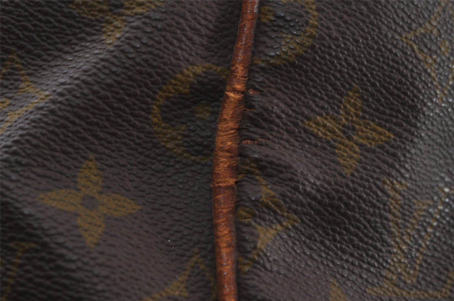 Authentic Louis Vuitton Monogram Sac Souple55 Hand Boston Bag Old Model LV 5006I