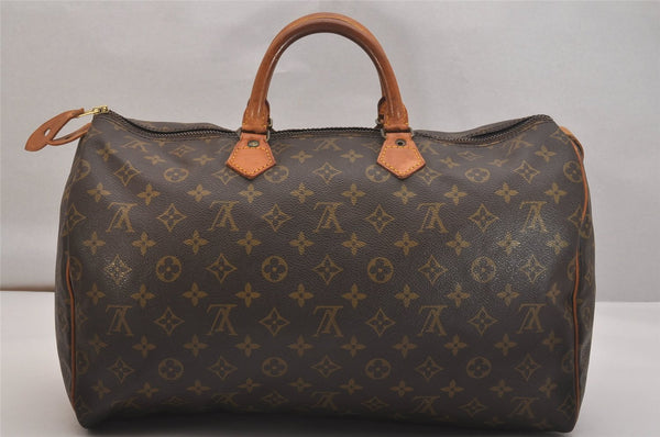 Authentic Louis Vuitton Monogram Speedy 40 Hand Boston Bag M41522 LV 5006J