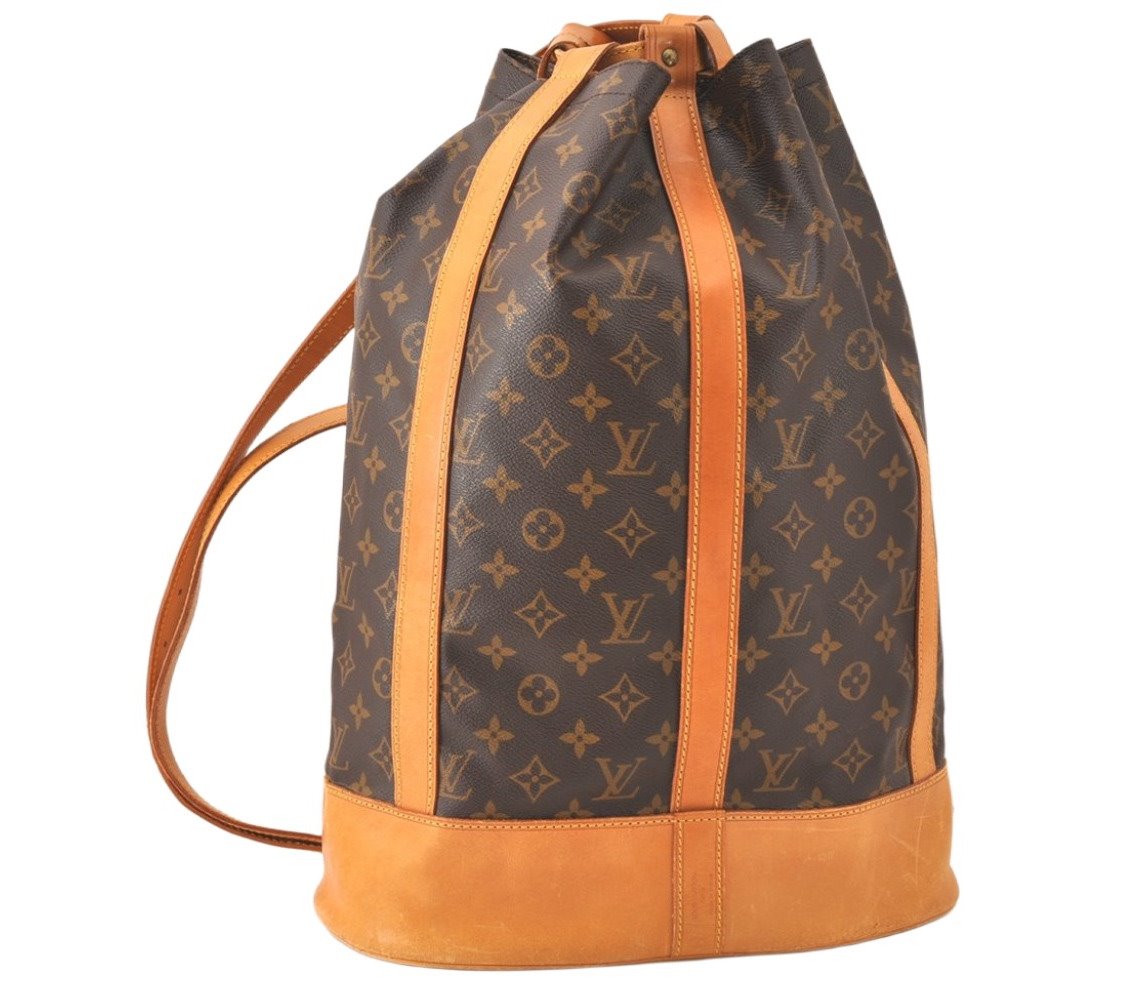 Authentic Louis Vuitton Monogram Randonnee GM Shoulder Bag M42244 LV 5006K