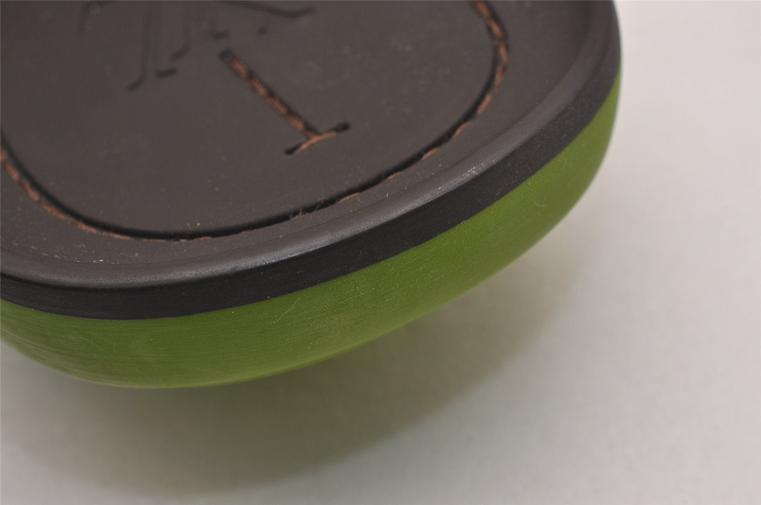 Auth Louis Vuitton Flip Flops Sandals Rubber Leather Size EU 7 Brown Box 5007J