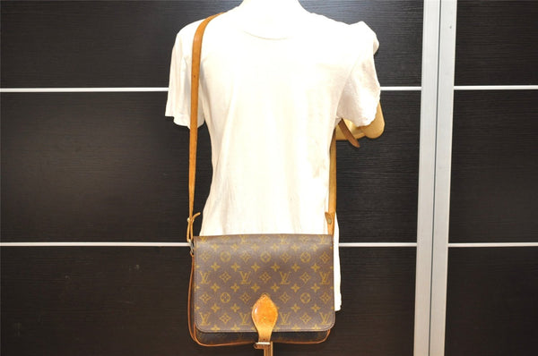 Authentic Louis Vuitton Monogram Cartouchiere GM Shoulder Bag Old Model 5008I
