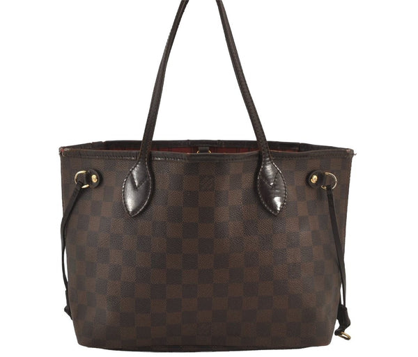 Authentic Louis Vuitton Damier Neverfull PM Shoulder Tote Bag N51109 LV 5008J