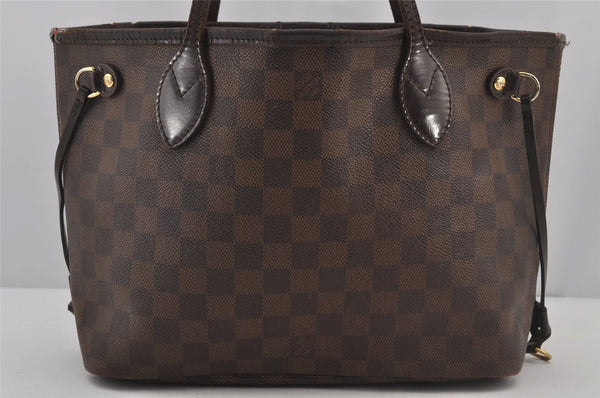 Authentic Louis Vuitton Damier Neverfull PM Shoulder Tote Bag N51109 LV 5008J