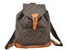 Authentic Louis Vuitton Monogram Montsouris GM Backpack M51135 LV 5009K