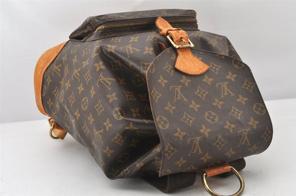 Authentic Louis Vuitton Monogram Montsouris GM Backpack M51135 LV 5009K