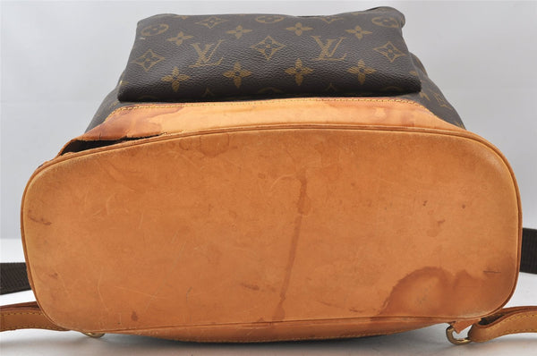 Authentic Louis Vuitton Monogram Montsouris GM Backpack M51135 LV 5009K