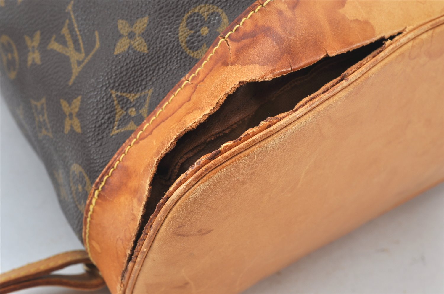 Authentic Louis Vuitton Monogram Montsouris GM Backpack M51135 LV 5009K