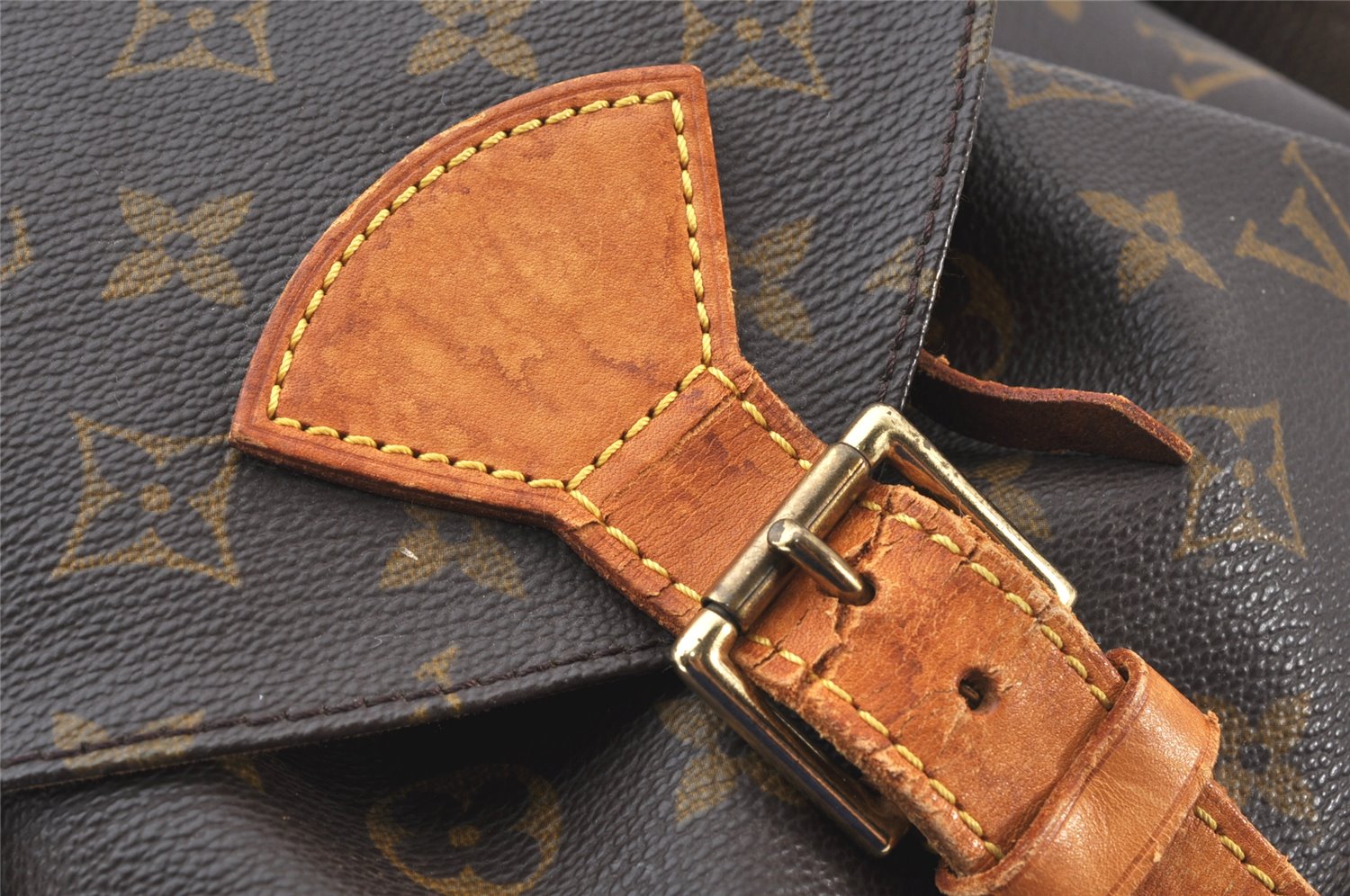 Authentic Louis Vuitton Monogram Montsouris GM Backpack M51135 LV 5009K