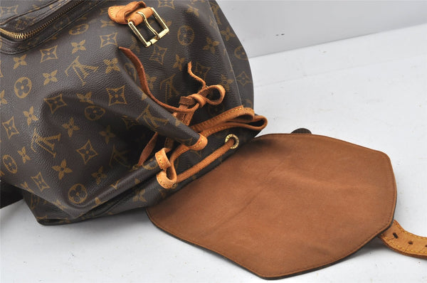 Authentic Louis Vuitton Monogram Montsouris GM Backpack M51135 LV 5009K