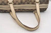 Authentic GUCCI Charmy Hand Boston Bag GG Canvas Leather 154180 Brown 5010J