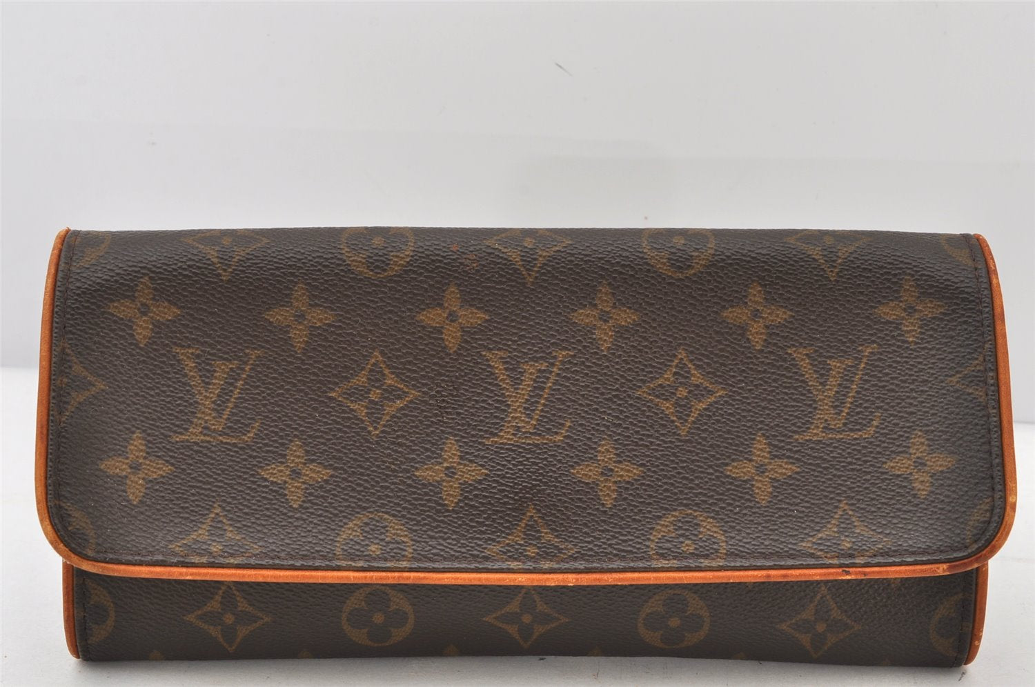Authentic Louis Vuitton Monogram Pochette Twin GM Shoulder Bag M51852 LV 5010K