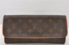 Authentic Louis Vuitton Monogram Pochette Twin GM Shoulder Bag M51852 LV 5010K