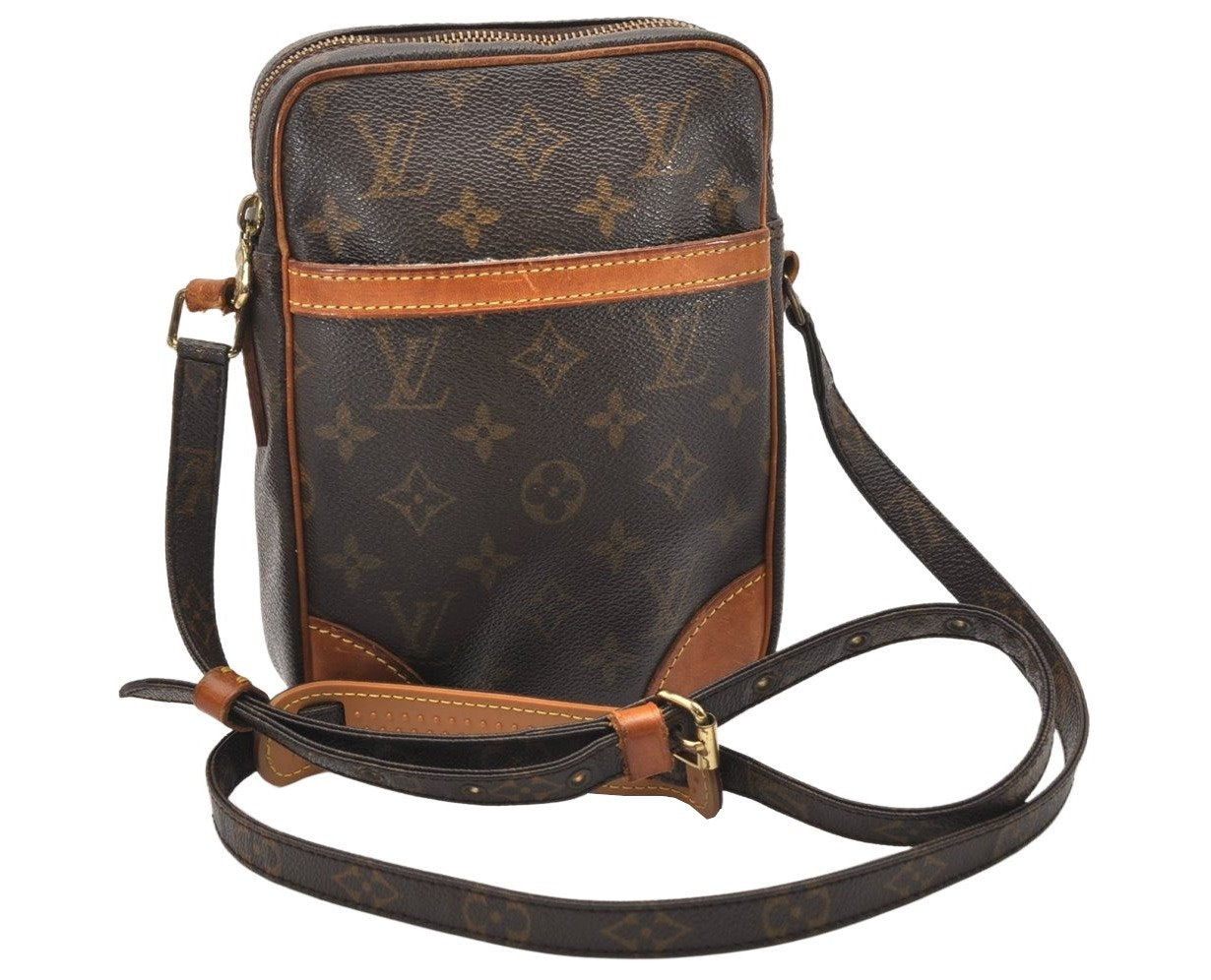 Authentic Louis Vuitton Monogram Danube Shoulder Cross Bag M45266 Junk 5011K