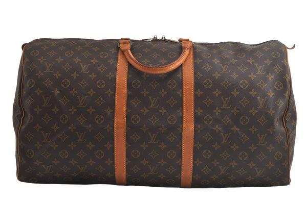 Authentic Louis Vuitton Monogram Keepall 60 Travel Boston Bag M41422 LV 5012K