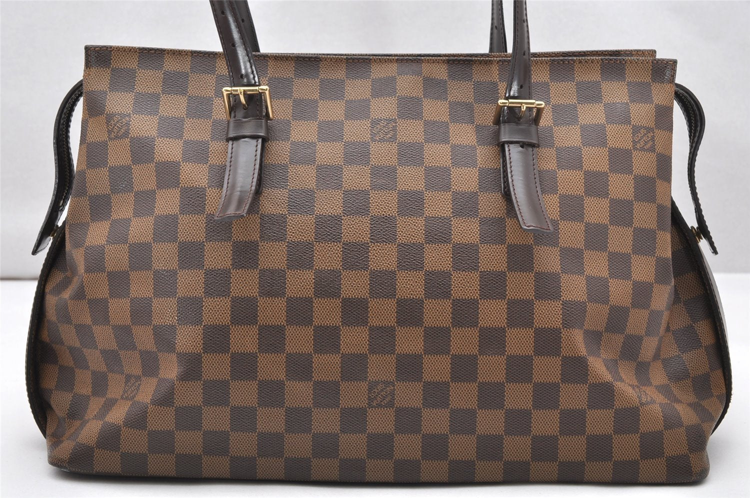Authentic Louis Vuitton Damier Chelsea Shoulder Tote Bag N51119 LV 5013K