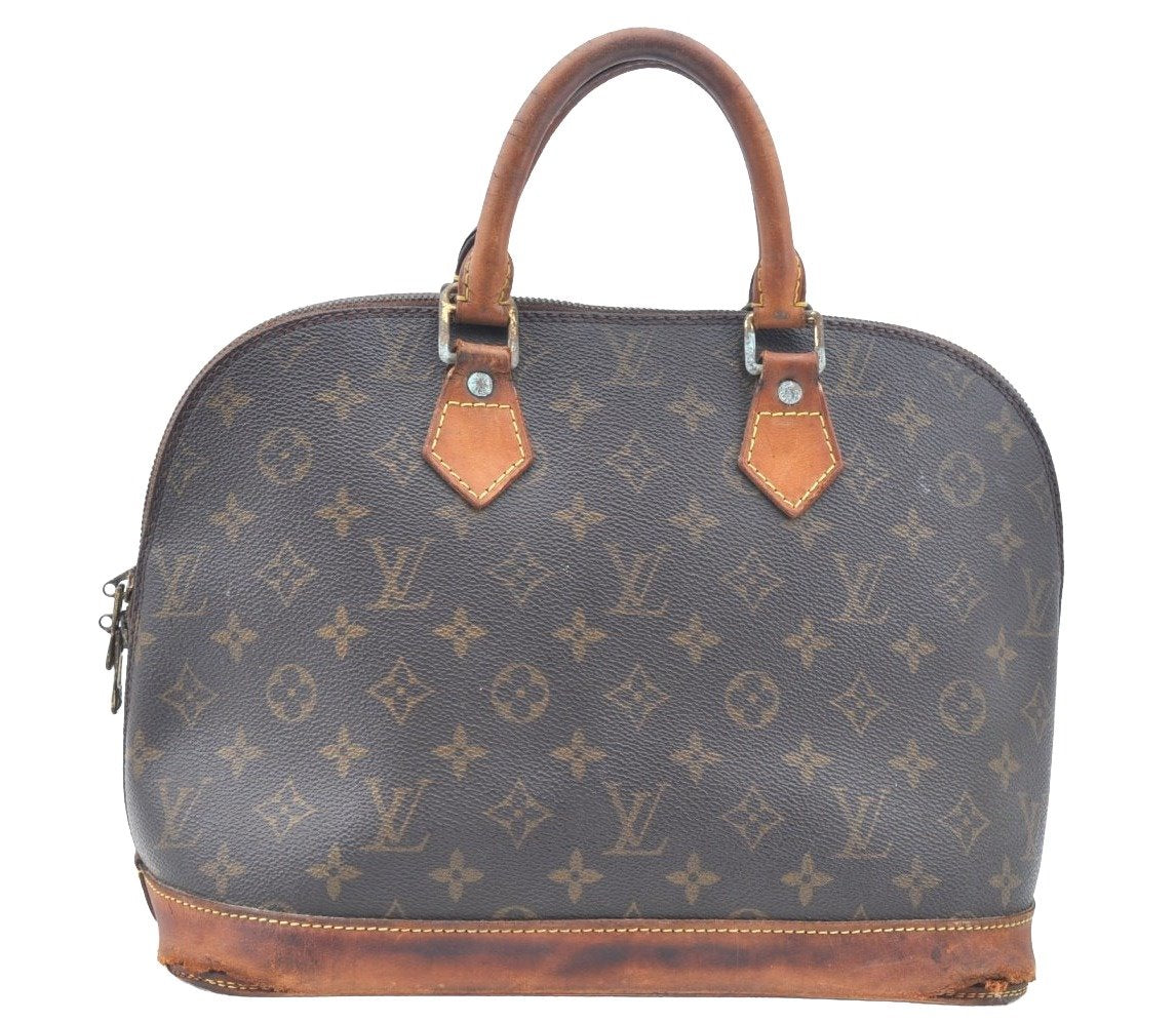 Authentic Louis Vuitton Monogram Alma Hand Bag Purse M51130 LV 5014I
