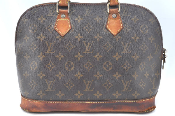 Authentic Louis Vuitton Monogram Alma Hand Bag Purse M51130 LV 5014I