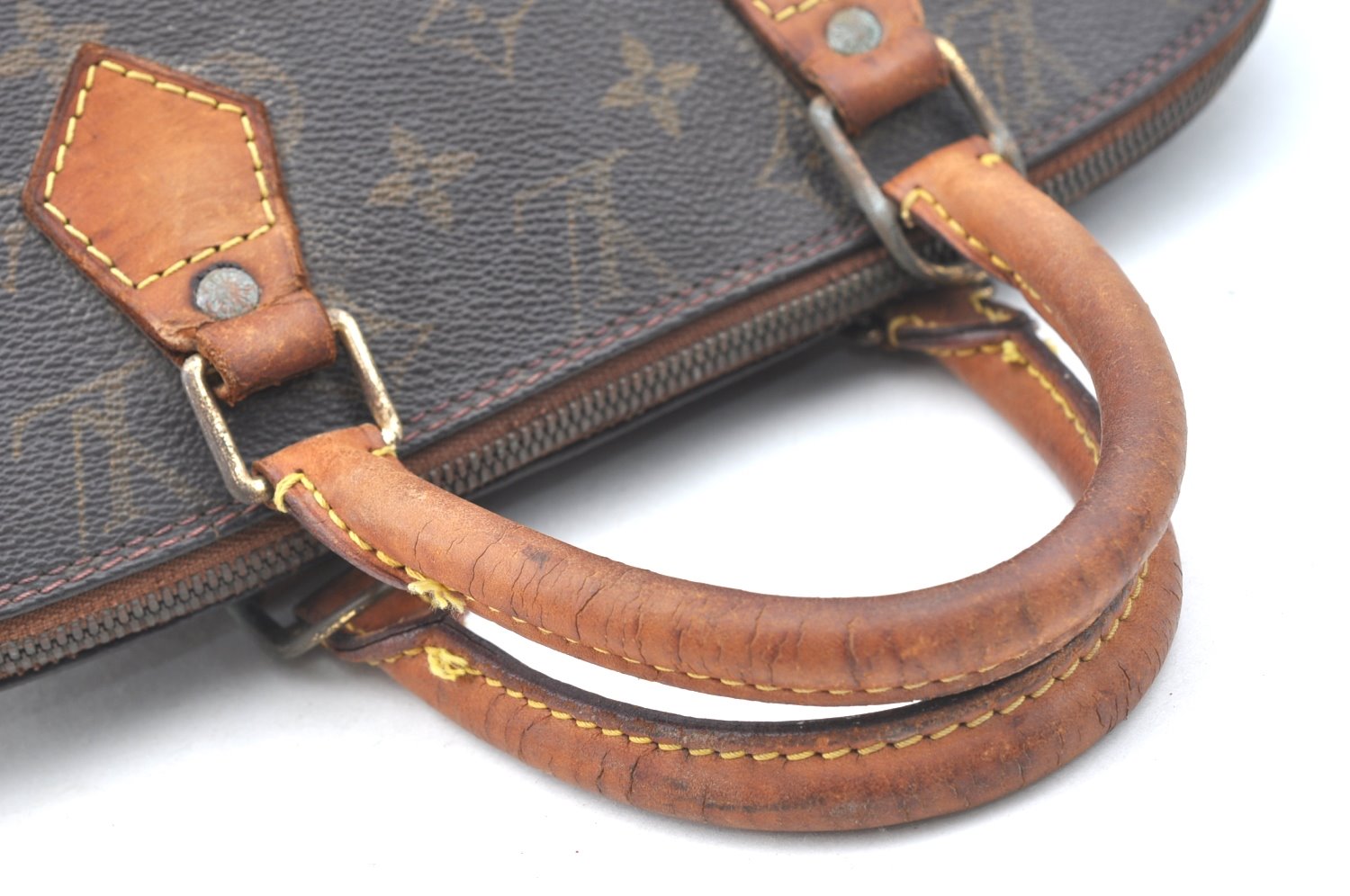 Authentic Louis Vuitton Monogram Alma Hand Bag Purse M51130 LV 5014I