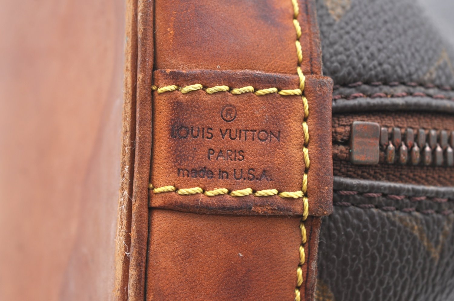 Authentic Louis Vuitton Monogram Alma Hand Bag Purse M51130 LV 5014I