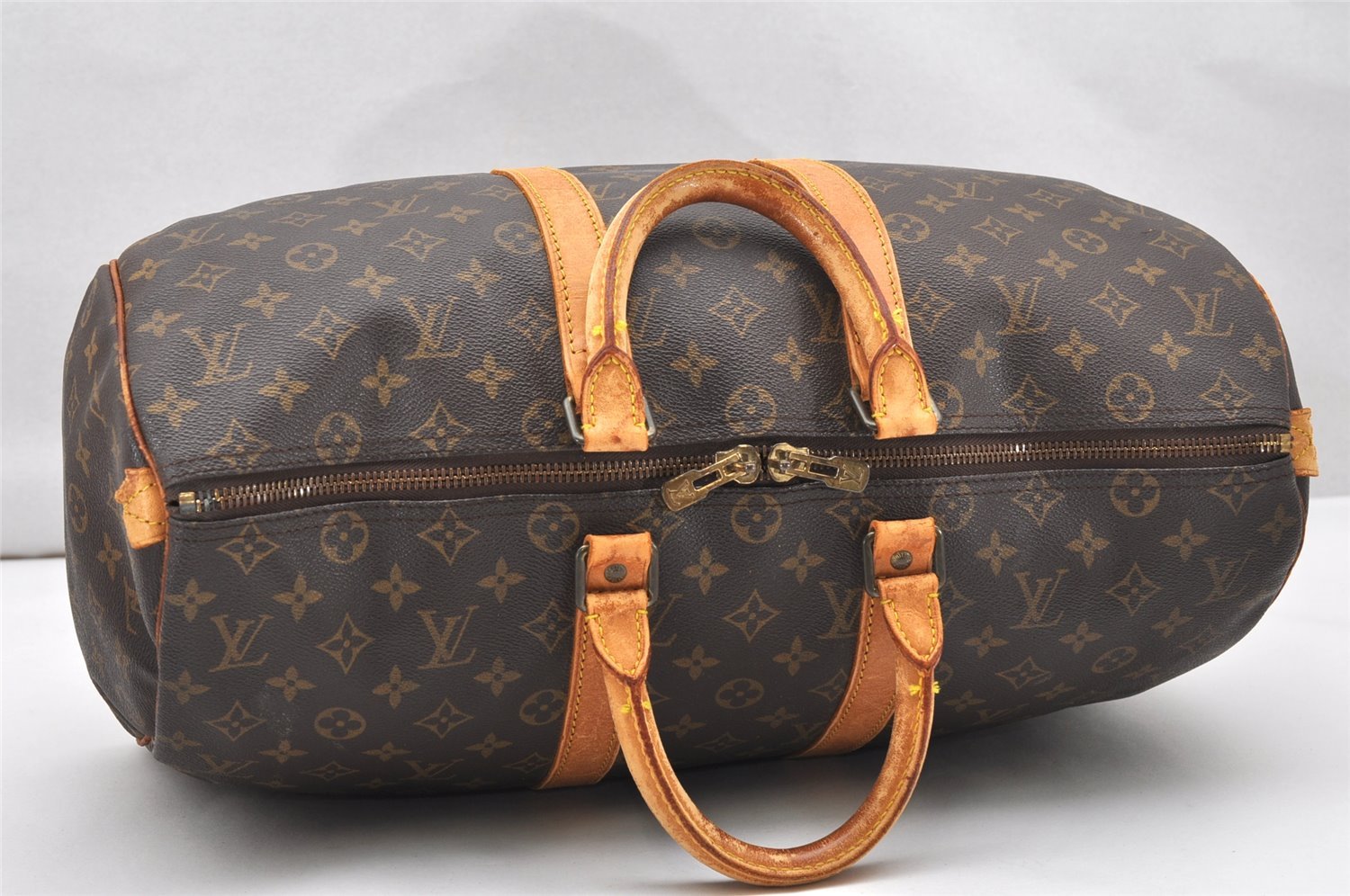 Authentic Louis Vuitton Monogram Keepall 45 Travel Boston Bag M41428 LV 5015K