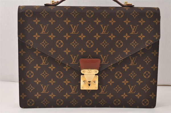Auth Louis Vuitton Monogram Porte Documents Bandouliere M53338 Briefcase 5016K