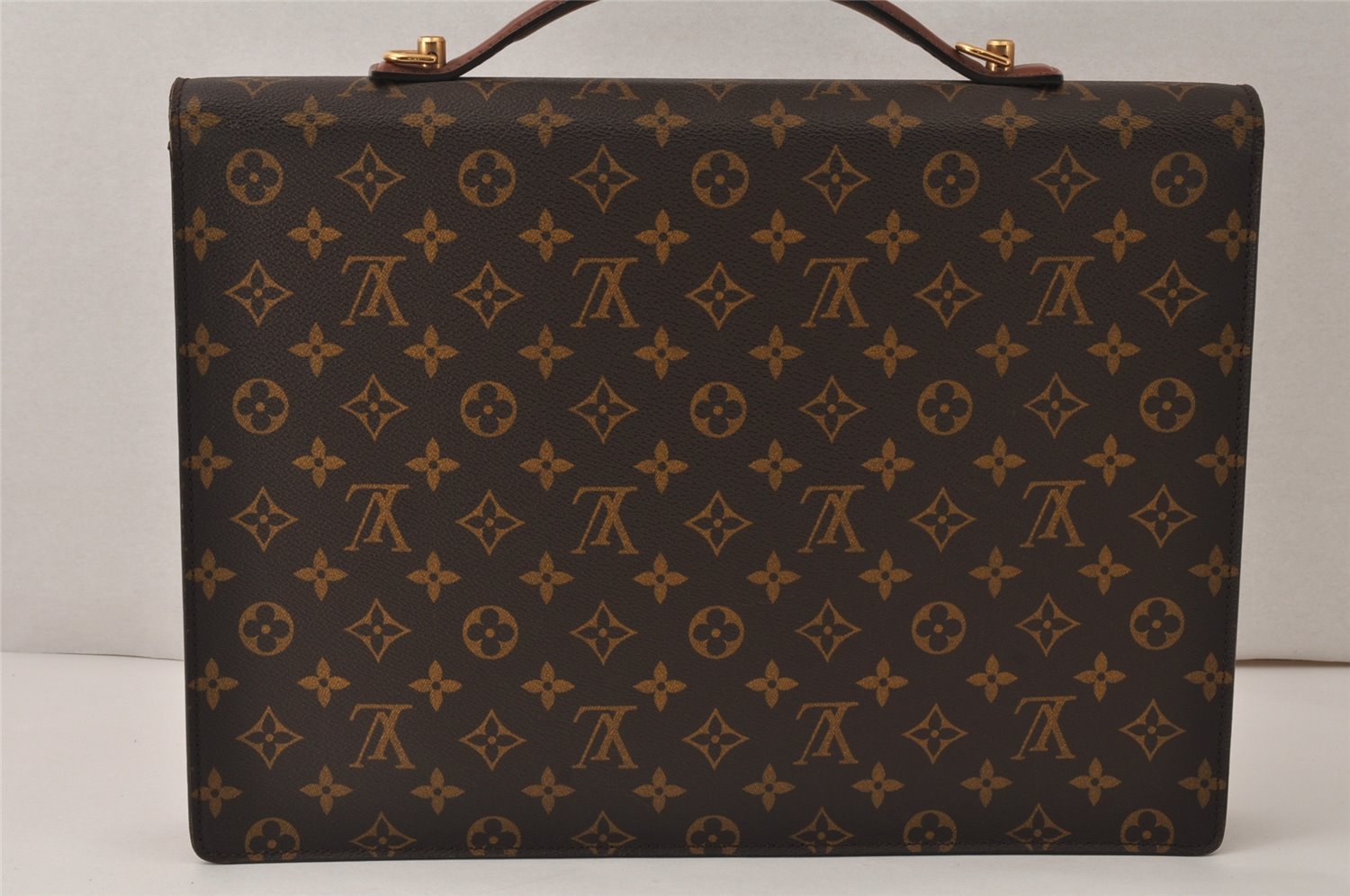 Auth Louis Vuitton Monogram Porte Documents Bandouliere M53338 Briefcase 5016K