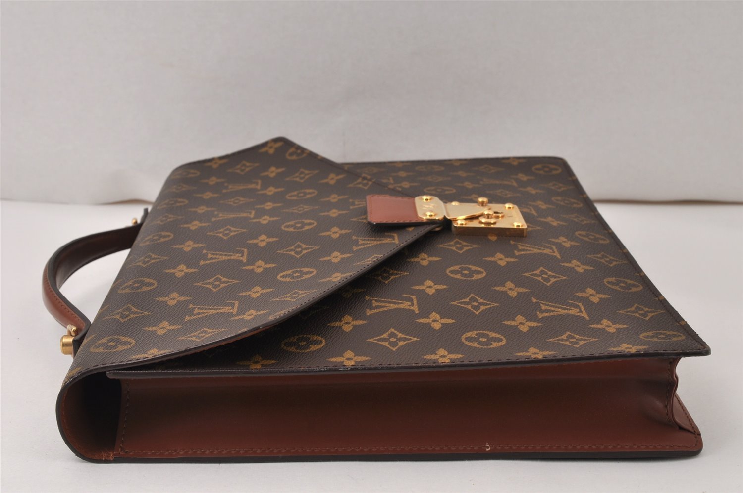 Auth Louis Vuitton Monogram Porte Documents Bandouliere M53338 Briefcase 5016K
