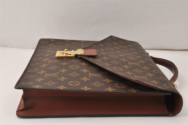 Auth Louis Vuitton Monogram Porte Documents Bandouliere M53338 Briefcase 5016K