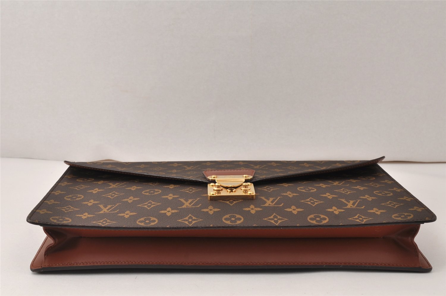 Auth Louis Vuitton Monogram Porte Documents Bandouliere M53338 Briefcase 5016K