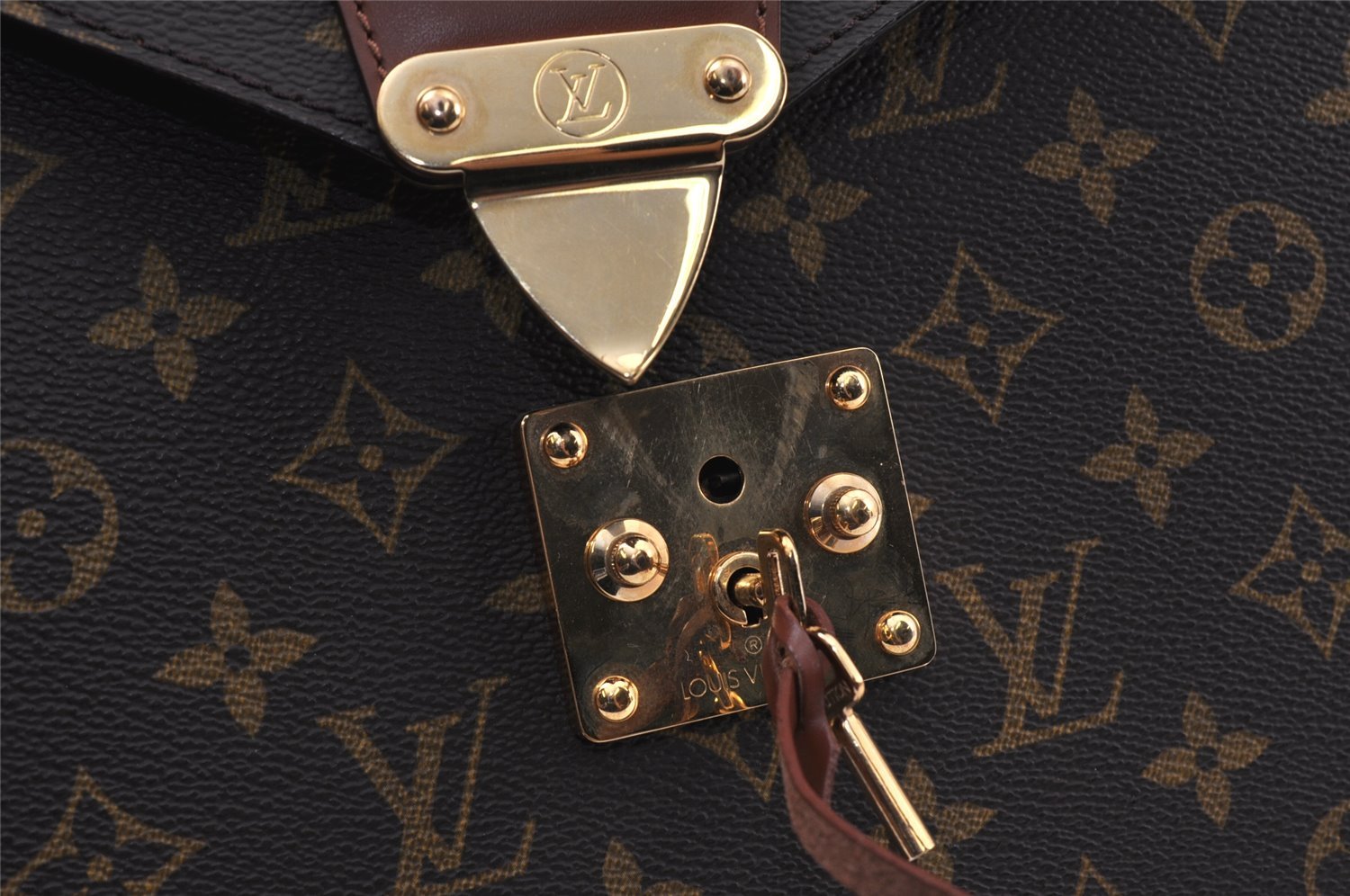 Auth Louis Vuitton Monogram Porte Documents Bandouliere M53338 Briefcase 5016K