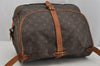 Authentic Louis Vuitton Monogram Saumur 35 Shoulder Cross Bag M42254 LV 5017J