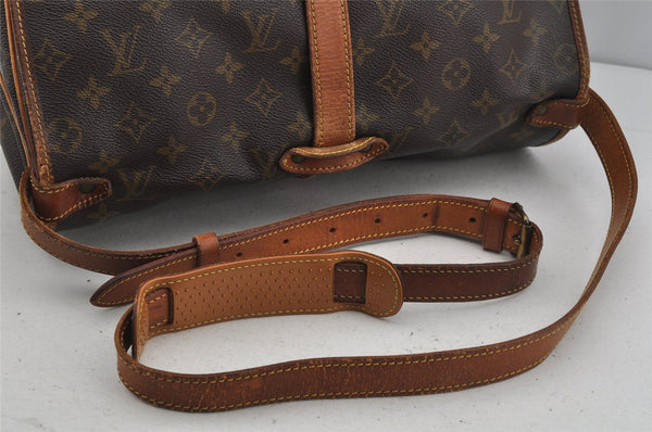 Authentic Louis Vuitton Monogram Saumur 35 Shoulder Cross Bag M42254 LV 5017J