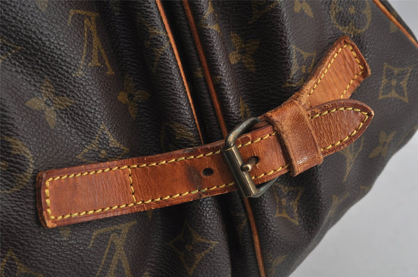 Authentic Louis Vuitton Monogram Saumur 35 Shoulder Cross Bag M42254 LV 5017J