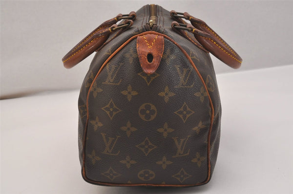Authentic Louis Vuitton Monogram Speedy 25 Boston Hand Bag M41528 LV 5018J
