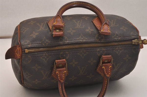 Authentic Louis Vuitton Monogram Speedy 25 Boston Hand Bag M41528 LV 5018J