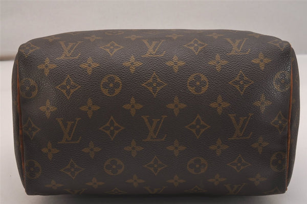 Authentic Louis Vuitton Monogram Speedy 25 Boston Hand Bag M41528 LV 5018J