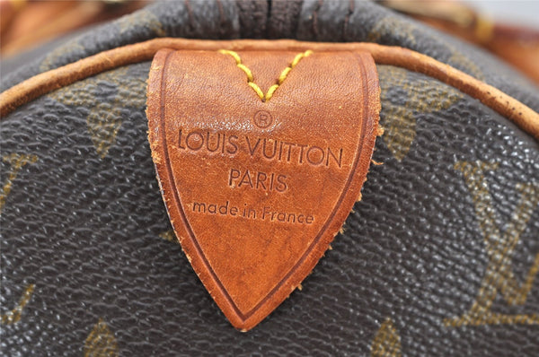 Authentic Louis Vuitton Monogram Speedy 30 Hand Boston Bag M41526 LV 5018K