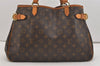 Authentic Louis Vuitton Monogram Batignolles Horizontal Tote Bag M51154 LV 5020J
