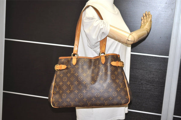 Authentic Louis Vuitton Monogram Batignolles Horizontal Tote Bag M51154 LV 5020J