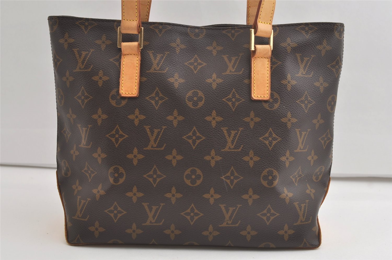 Authentic Louis Vuitton Monogram Cabas Piano Shoulder Tote Bag M51148 LV 5020K