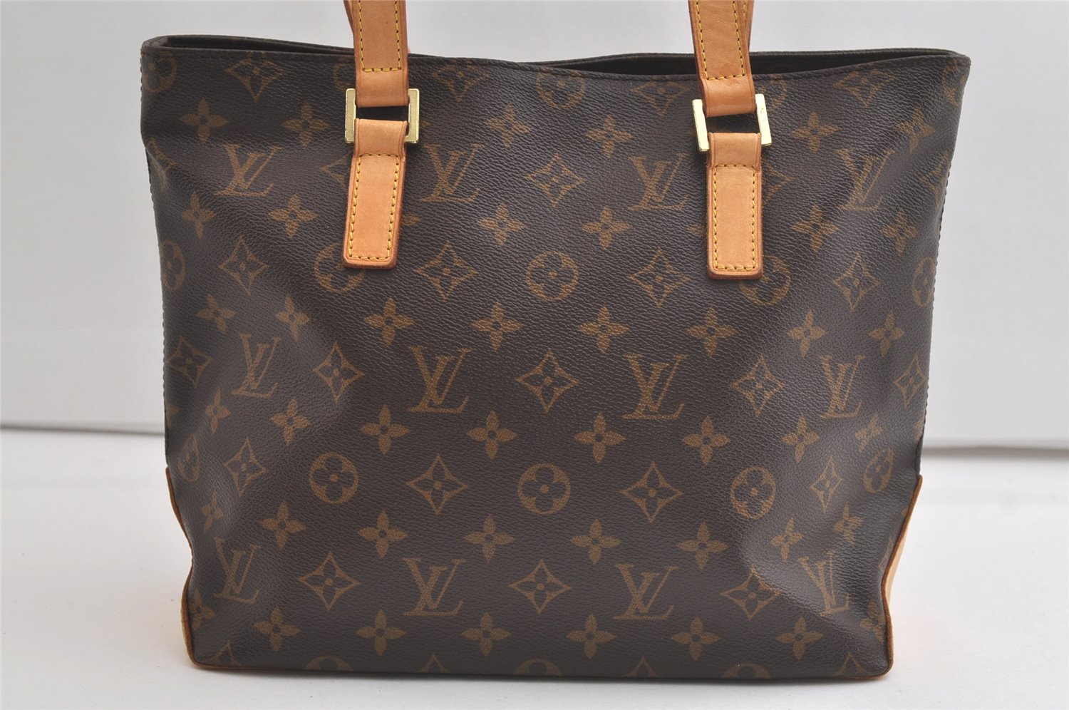 Authentic Louis Vuitton Monogram Cabas Piano Shoulder Tote Bag M51148 LV 5020K
