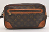 Authentic Louis Vuitton Monogram Marly Dragonne GM M51825 Clutch Hand Bag 5021J
