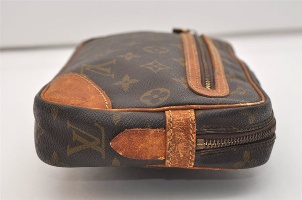 Authentic Louis Vuitton Monogram Marly Dragonne GM M51825 Clutch Hand Bag 5021J