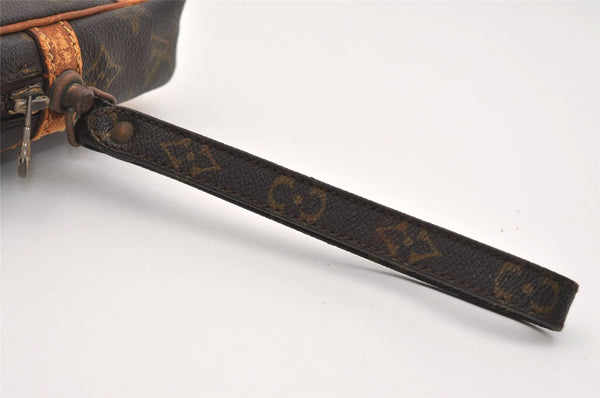 Authentic Louis Vuitton Monogram Marly Dragonne GM M51825 Clutch Hand Bag 5021J