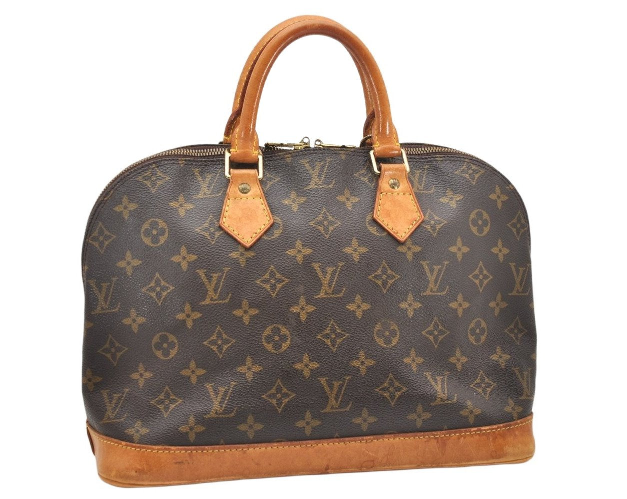 Authentic Louis Vuitton Monogram Alma Hand Bag Purse M51130 LV 5022K